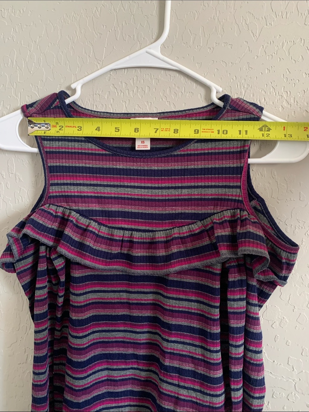 Mossimo Supply Co. Striped Cold-Shoulder Ruffle Top - Picture 8 of 9
